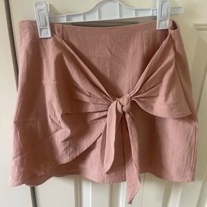 Linen wrap skirt from dry goods